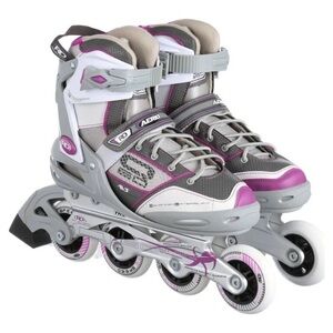 Adjustable Inline Skates - Gray & Pink. Brand new with box.